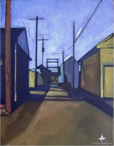 Galveston Alley Painting by Shane McDermott