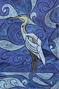 Shane McDermott Artist Galveston Egret